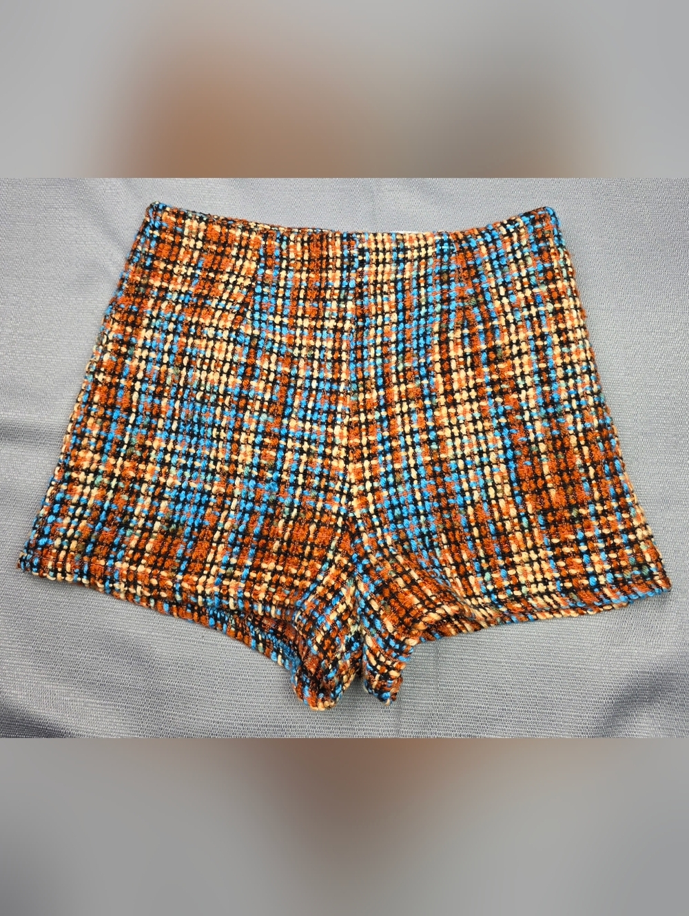 Forever 21 High-Waist Multicolor Tweed Shorts Size S